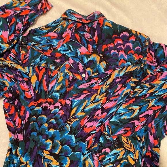 Vintage rainbow button up long sleeve - Picture 7 of 8